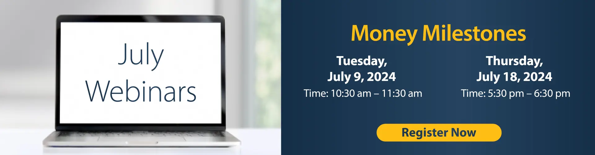 Upcoming July webinars